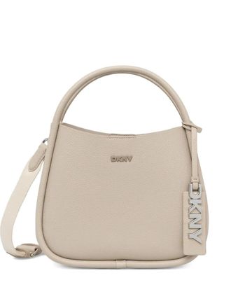 DKNY logo-plaque cross body bag - Neutrals