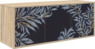 vidaXL Mueble De Tv Montado En La Pared Dokkum 102 X 33 X 40 Cm Vidaxl