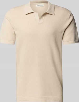 Casual Friday Casual Friday Regular Fit Poloshirt aus Baumwoll-Leinen-Mix Modell MATEO in Sand, Größe XL