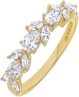 Bony Levy Getty Diamond Stacking Ring in 18K Yellow Gold at Nordstrom, Size 5.5