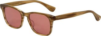 Garrett Leight Womens 51 mm Brown Sunglasses