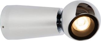 Lucide L&aacute;mpara de pared de aluminio con 1 led integrado, cromo
