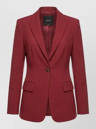 Pinko signum tailored jacket notch lapels pockets