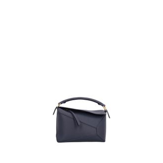 Loewe Puzzle Edge Small Bag - Dames - Handtassen - Blauw - ONE Size - Leer - Tassen