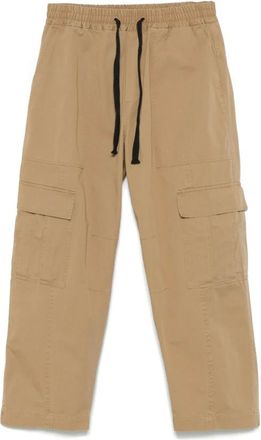 Isabel Benenato Isabel Benenato, Broeken, Heren, Bruin, S, Cargo Zak Beige Trekkoord Broek