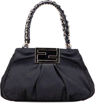 Fendi Pre-owned Fendi Small Zucca Canvas Mia Chain Tote 2111 8BR615 DMP 109