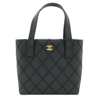 Chanel Pre-owned Mini Bags, female, Black, Size: ONE SIZE Pre-owned Wild Stitch Handbag