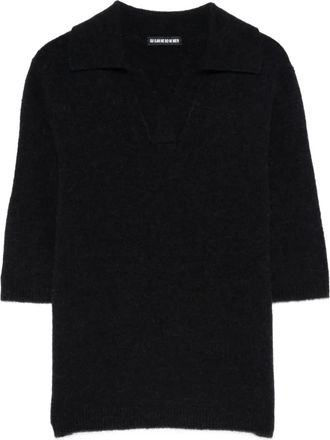 Susanne Bommer short-sleeve knitted top - Blue