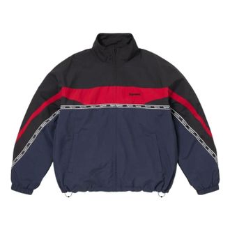 SUPREME SS26 Logo Taping Track Jacket Navy SUP-SS26-263-NVY