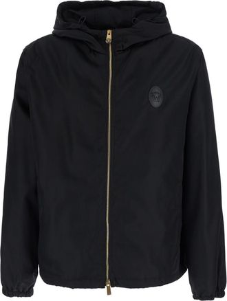 Versace Black Regular Hood Jacket