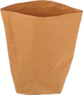OSALADI Washable Tear-Resistant Kraft Paper Bag 12x12cm Brown for Bread Fruit Snacks Grocery Storage, Oil-Proof Food Container Paper Treat Bags Suitable for H