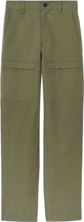 Proenza Schouler mid-rise cotton cargo pants - women - Cotton - 0 - Green
