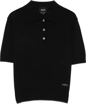 A.P.C. A. P.C. Cotton Polo Shirt With Jacquard Logo