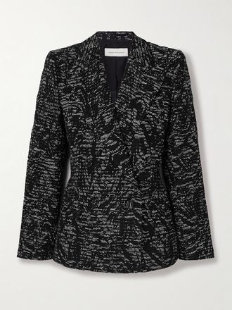 Dries Van Noten Blazer Testurizzato - Nero