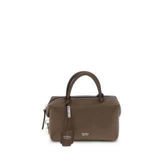 Max Mara Brown Calf Leather Bos Taurus Womens Handbag