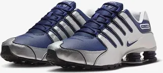Nike Shox NZ 378341-402 Sneakers Mens Navy Silver Running Shoes MEW2072