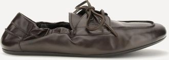 Prada Aged leather lace-up Sneakers Male 6.5