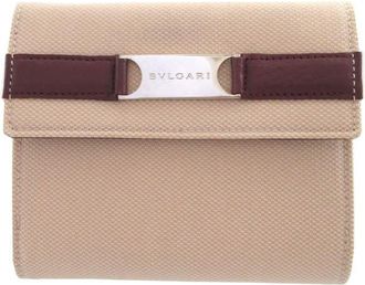 Bulgari Pre-owned Bvlgari Canvas Bifold Compact Wallet Ladies NUUV8J22UXI7KYNE