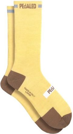 PEdALED Odyssey Merino Reflective Socks Velosocken - Unisex | gelb