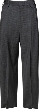 Alexander Wang Pantaloni a quadri con pieghe - Grigio