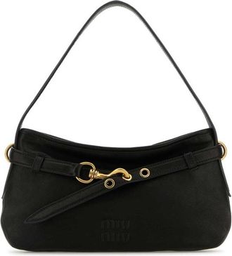 Miu Miu Black Nappa Leather Avenue Shoulder Bag