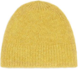 Dries Van Noten Berretto in misto lana e alpaca - Giallo