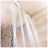 OEM Cortina De Ducha Gruesa De Eva, Transparente, Impermeable Y Resistente Al Moho, Para Ba&ntilde;o - 180 X 200 Cm - Crezuo