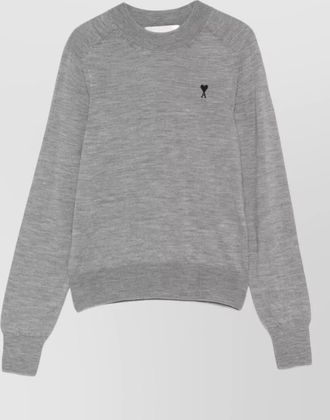 Ami ami de coeur wool crew sweater