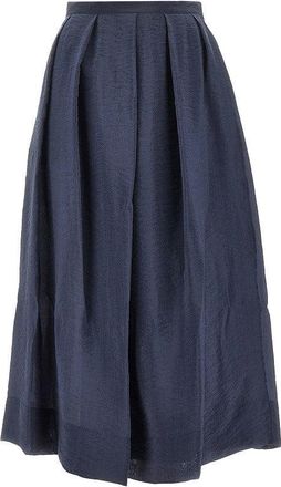 Emporio Armani Tecno creponne midi skirt Woman 46