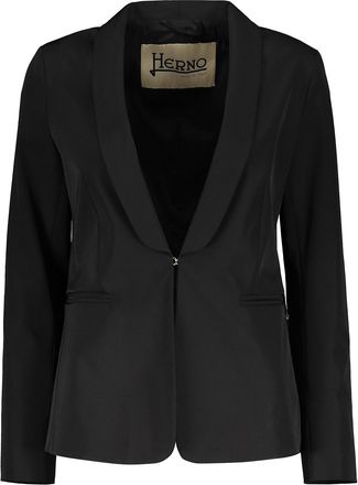 Herno Black Elegant Blazer, Adaptable Fit