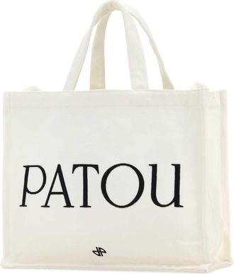 Patou Womens Tote White Cotton