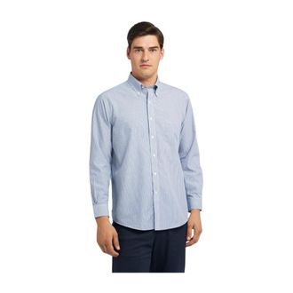 Brooks Brothers Non-Iron Broadcloth Polo Button-Down Shirt - Heren - Casual Overhemden - Blauw - XL - Katoen - Overhemden