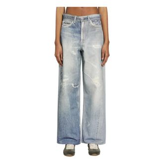 Our Legacy Jeans, Dames, Blauw, M, Katoen, Full Cut Jeans