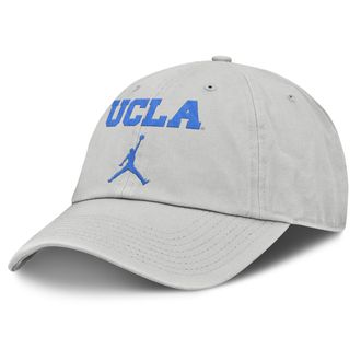 Nike Jordan Mens UCLA Off-Field Club Gameday Jordan Brand College Adjustable Hat in Grey | JC010BBUCL-U2H