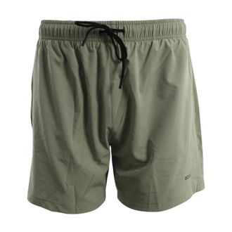 HUGO BOSS Korte Broeken, Heren, Groen, S, Polyester, Tio Zwemshort
