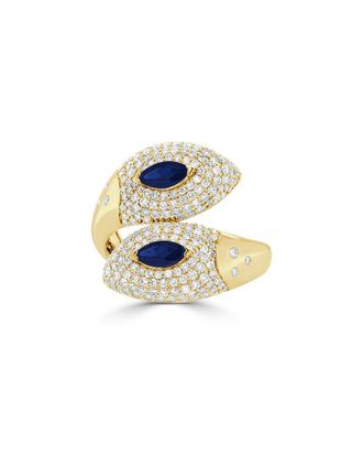 Sabrina Designs 14K 1.06 Ct. Tw. Diamond Bypass Ring