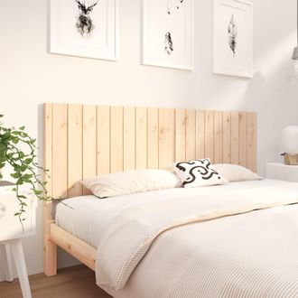 vidaXL Cabecero De Cama Madera Maciza De Pino 185,5x4x100 Cm Vidaxl
