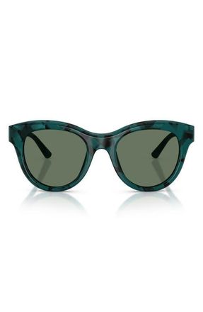 Dolce & Gabbana 52mm Phantos Sunglasses in Pearl Havana /Dark Green at Nordstrom