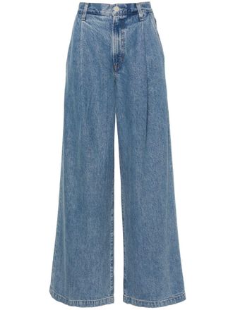 A Gold E Ellis mid-rise wide-leg jeans - Blue