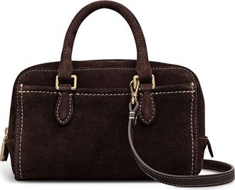 Radley London Portland Way Mini Suede Bowling Bag in Dark Oak at Nordstrom Rack