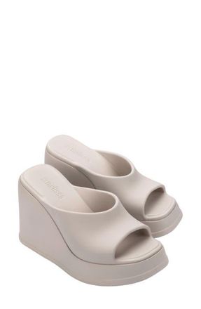 Melissa Waterproof Platform Wedge Sandal in Beige at Nordstrom, Size 10