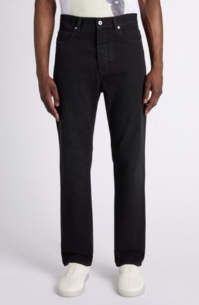 Bottega Veneta Regular Fit Straight Leg Jeans in 1000 Black at Nordstrom, Size 30 Us