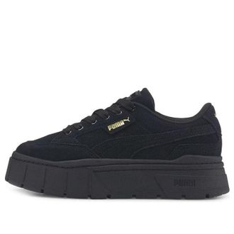 Puma (WMNS) PUMA Mayze Stack Suede Black Gold 383983-01