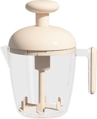 OEM Batidora De Huevos Manual Con Vaso Para Huevos, Batidora De Mano Multifuncional Para Batir, F&aacute;cil De Usar Para Huevos, Etc. (blanca)
