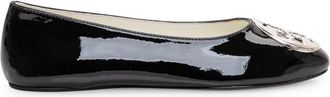 Tory Burch Black Reva Logo Ballet Flats