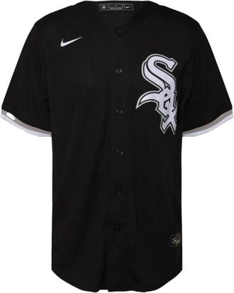 Nike Zwarte White Sox Offici&euml;le Alternatieve Jersey - Heren - Fitness - Zwart - S - Fitness