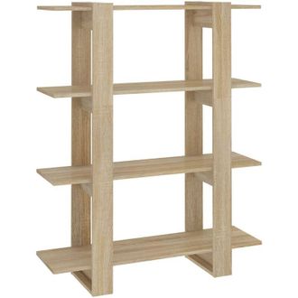 vidaXL Vidaxl - Estanter&iacute;a/divisor Espacios Color Roble Sonoma 100x30x123,5 Cm