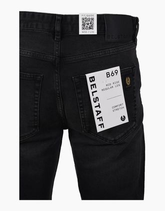 Belstaff Mens BELSTAFF B69 REGULAR JEANS WASHED BLACK - Size: 32/32