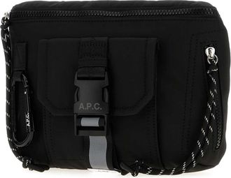 A.P.C. Mens Black Fabric Banane Belt Bag Noir Marsupi