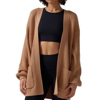 Tavi Alpine Long Cardigan in Camel at Nordstrom, Size Medium
